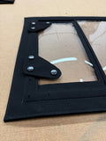 VW Kübel Steckfenster STOFF schwarz