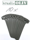 10 x Wolf Verdecklasche RAL 6031 Bundeswehr