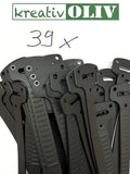 39 x Wolf Verdecklasche Schwarz BW