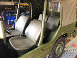 VW Iltis Bombardier Sitzbezug Vordersitz RAL 6014 oder Schwarz Rücklehne und Sitzfläche